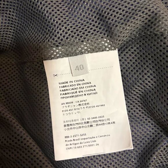 Miu Miu x New Balance Unisex Jacket in Navy Blue Size 40 - Picture 6 of 6